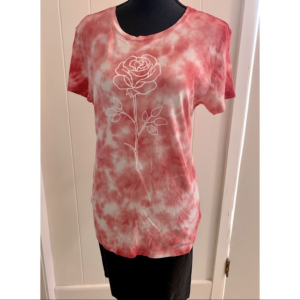 Aeropostale Classic Crew Tie Dyed Rose Shirt Size XL